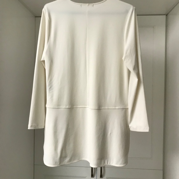Women’s Long Tunic Top Ivory S/M - Picture 3 of 5
